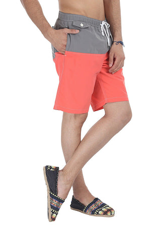 Bright Color Block With 9'' Inseam