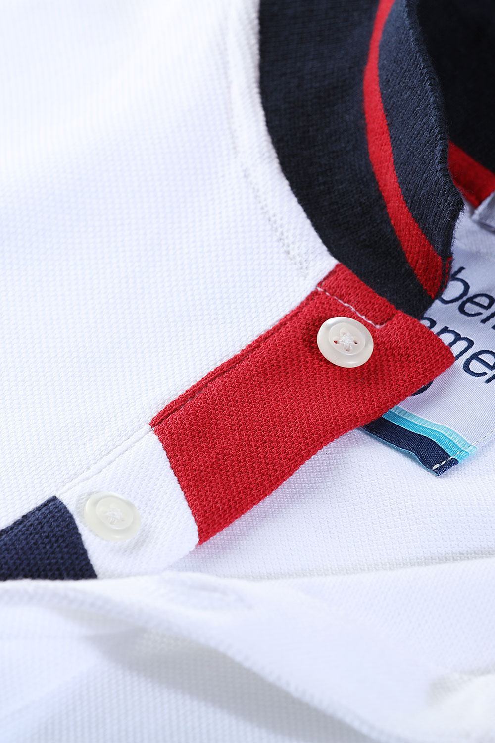 Buy Online Contrast Placket White Polo T-Shirt for Men at Zobello