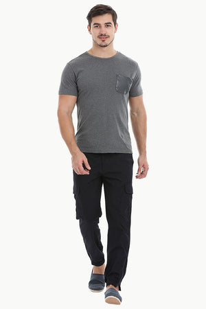 Lightweight Twill Relaxed Fit Cuff Jogger Pant