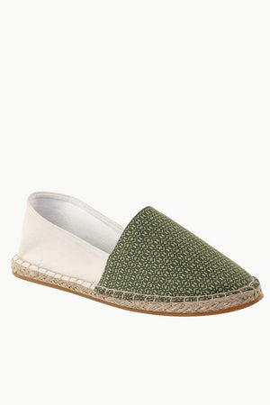 Cut N Sew Green Print Espadrilles