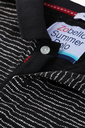 Dotted Print Polo T-Shirt
