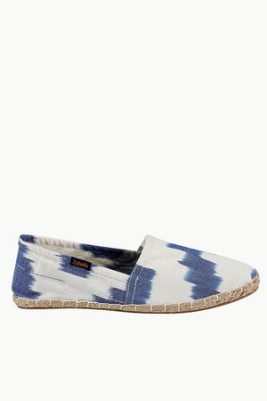Navy Ikat Weave Espadrilles