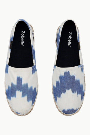 Navy Ikat Weave Espadrilles
