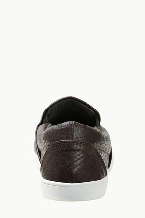 Faux Leather Loafer Plimsolls