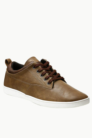 Faux Leather Urban Plimsolls