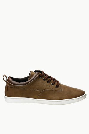 Faux Leather Urban Plimsolls