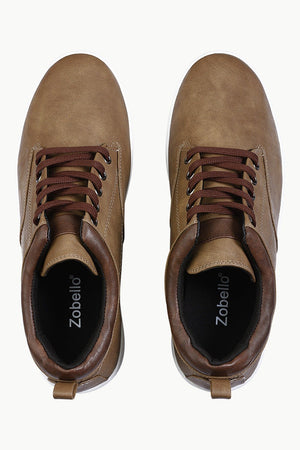 Faux Leather Urban Plimsolls