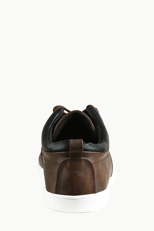 Faux Leather Urban Plimsolls