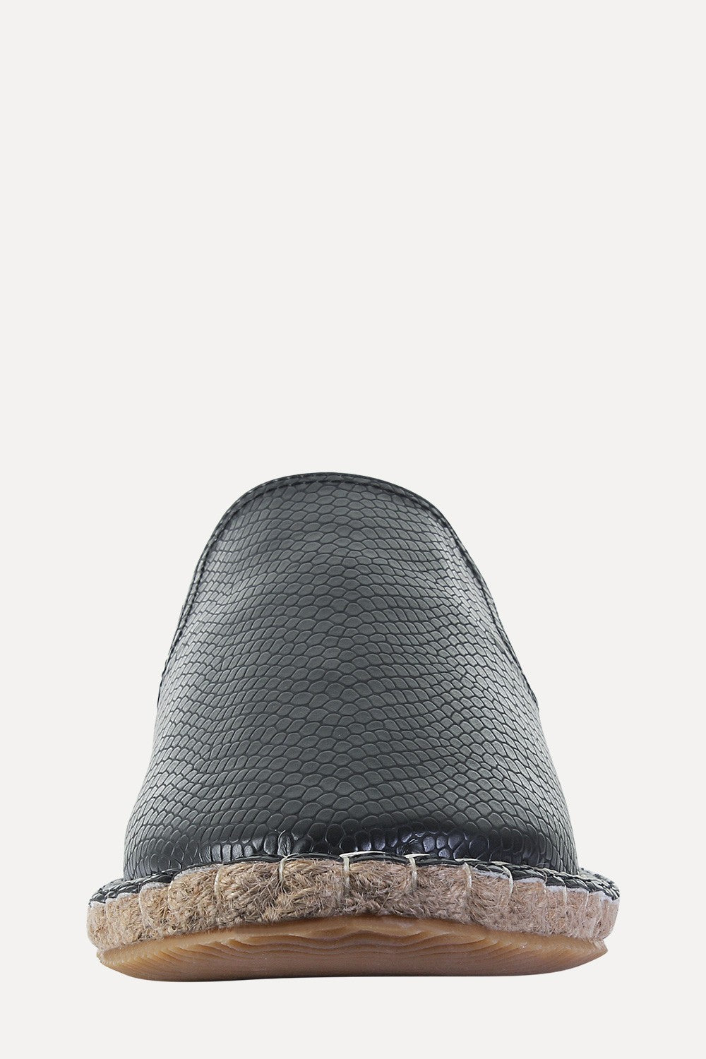 Textured Faux Leather Espadrilles Zobello