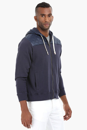 Fleece Quilted Hoodie