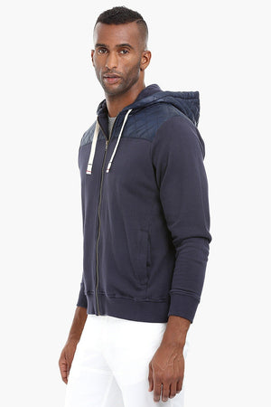 Fleece Quilted Hoodie