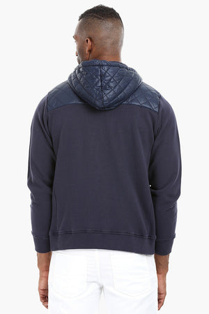 Fleece Quilted Hoodie