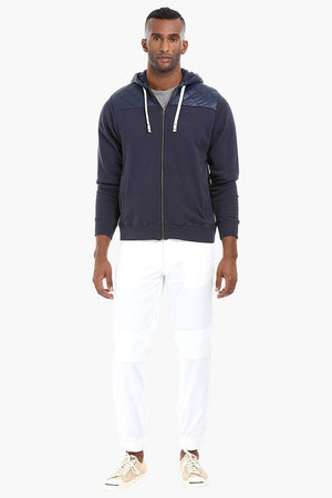 Fleece Quilted Hoodie
