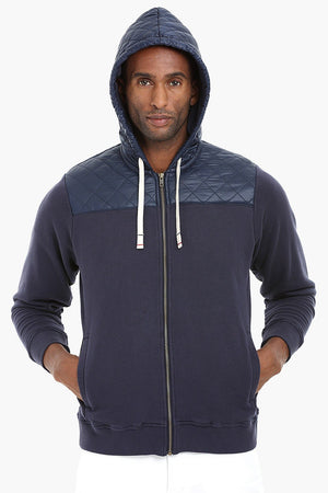 Fleece Quilted Hoodie