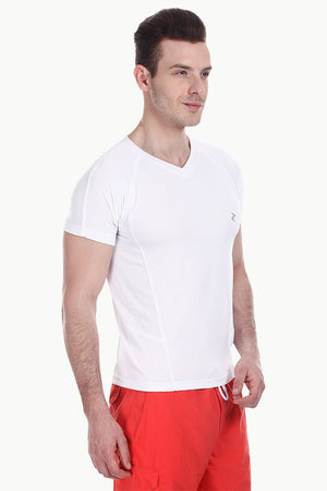 Performance Wear V Neck With Side Panel Stitch