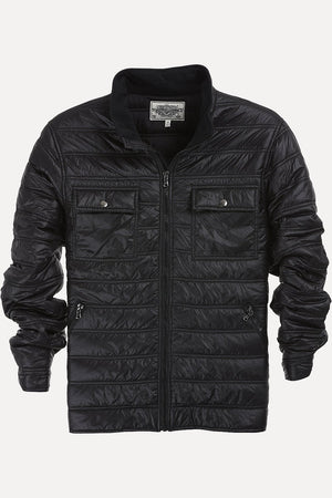 Full Zipper Solid Padded Jacket