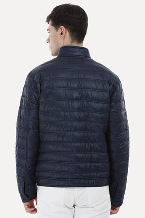 Full Zipper Solid Padded Jacket