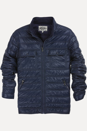 Full Zipper Solid Padded Jacket