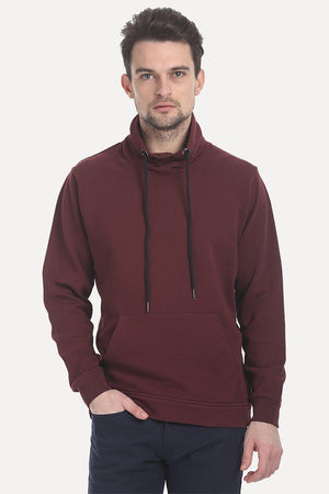 High Neck Fleece Sweatshirt