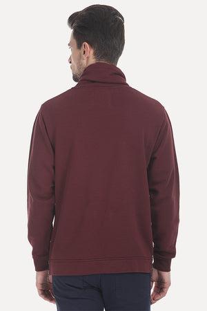 High Neck Fleece Sweatshirt
