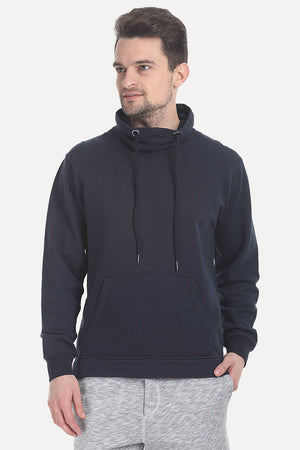 High Neck Fleece Sweatshirt