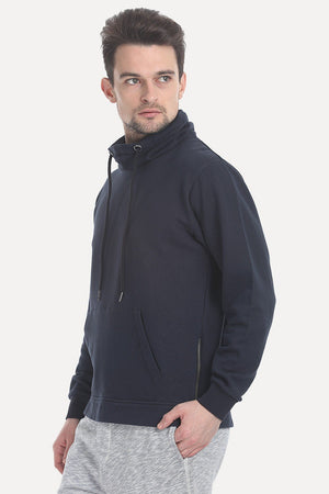 High Neck Fleece Sweatshirt