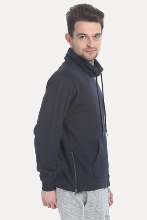 High Neck Fleece Sweatshirt