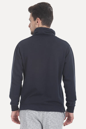 High Neck Fleece Sweatshirt