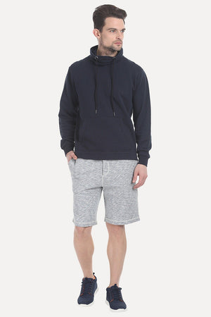 High Neck Fleece Sweatshirt