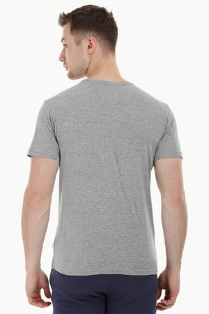 Grey Contrast Pocket T-Shirt