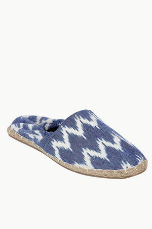 Handwoven Elastic Ikat Espadrilles