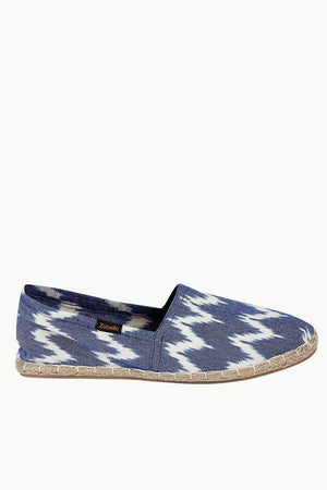 Handwoven Elastic Ikat Espadrilles
