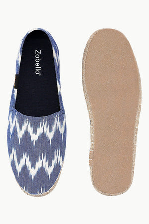 Handwoven Elastic Ikat Espadrilles
