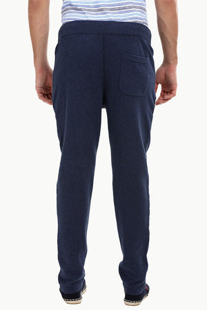 Heather Navy Pull On Sweatpants