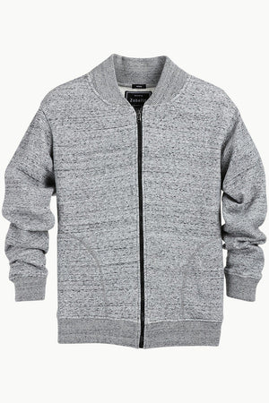Heather Grey Zipper Fleece Jacket