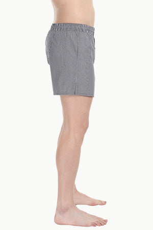 Patterned Boxers With Elastic Waistband And Buttons