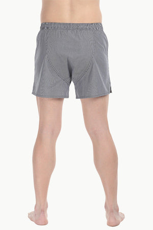 Patterned Boxers With Elastic Waistband And Buttons