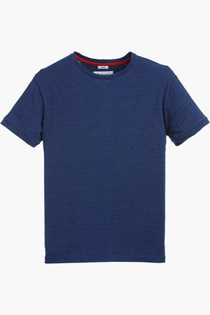 Indigo Panel Cotton T-Shirt