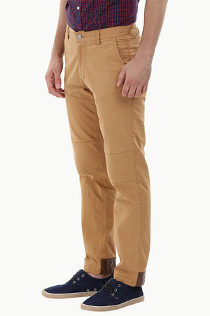 Knee-Patch Dapper Chinos