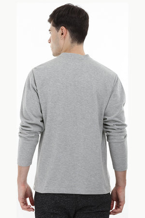 Knit Sports Henley Sweatshirt