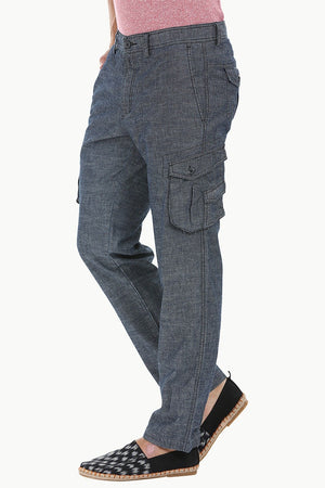 Relaxed Fit Garment Dyed Washed Cargo