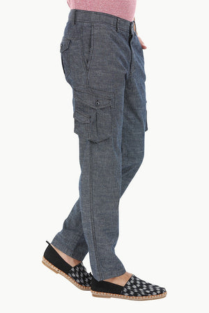 Relaxed Fit Garment Dyed Washed Cargo