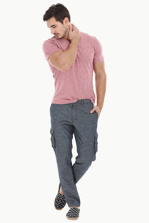 Relaxed Fit Garment Dyed Washed Cargo