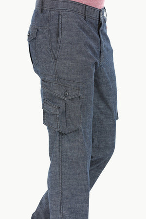 Relaxed Fit Garment Dyed Washed Cargo