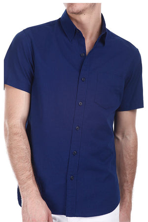 Light Weight Oxford Sort Sleeves Shirt