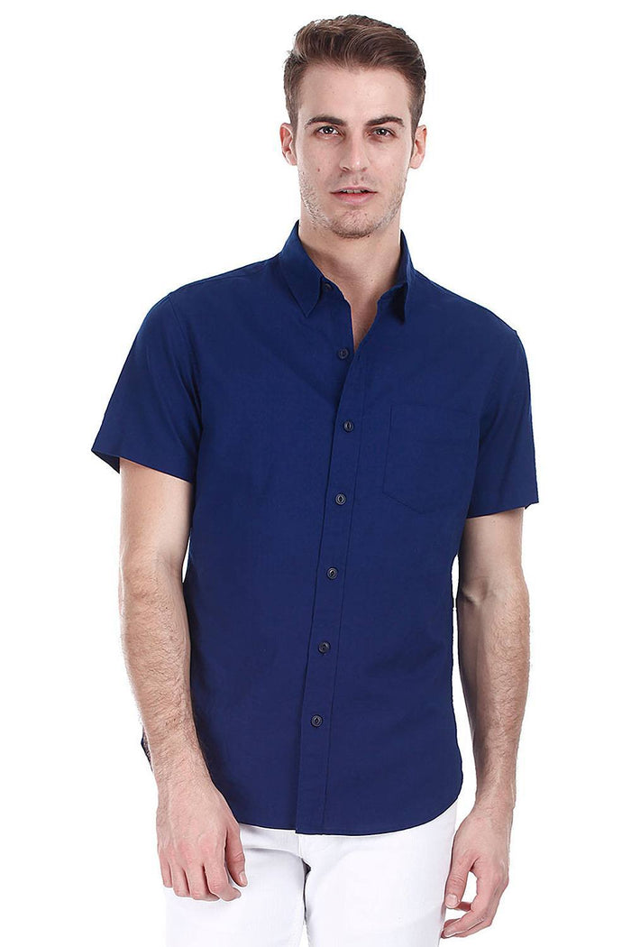 Light Weight Oxford Sort Sleeves Shirt