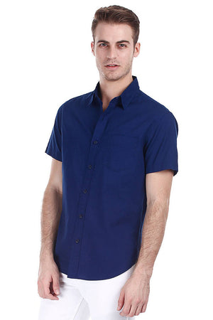 Light Weight Oxford Sort Sleeves Shirt