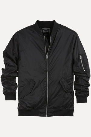 Lightweight Black Bomber Jacket