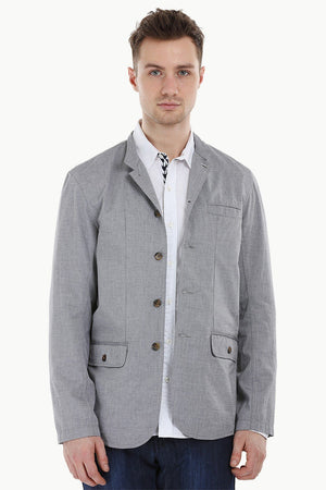 Lightweight Grey Nehru Jacket