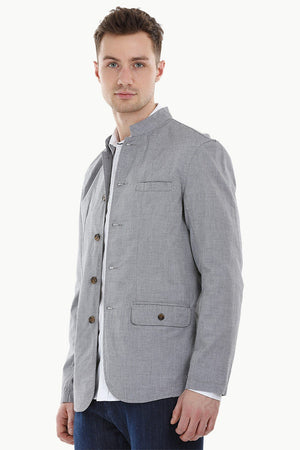 Lightweight Grey Nehru Jacket